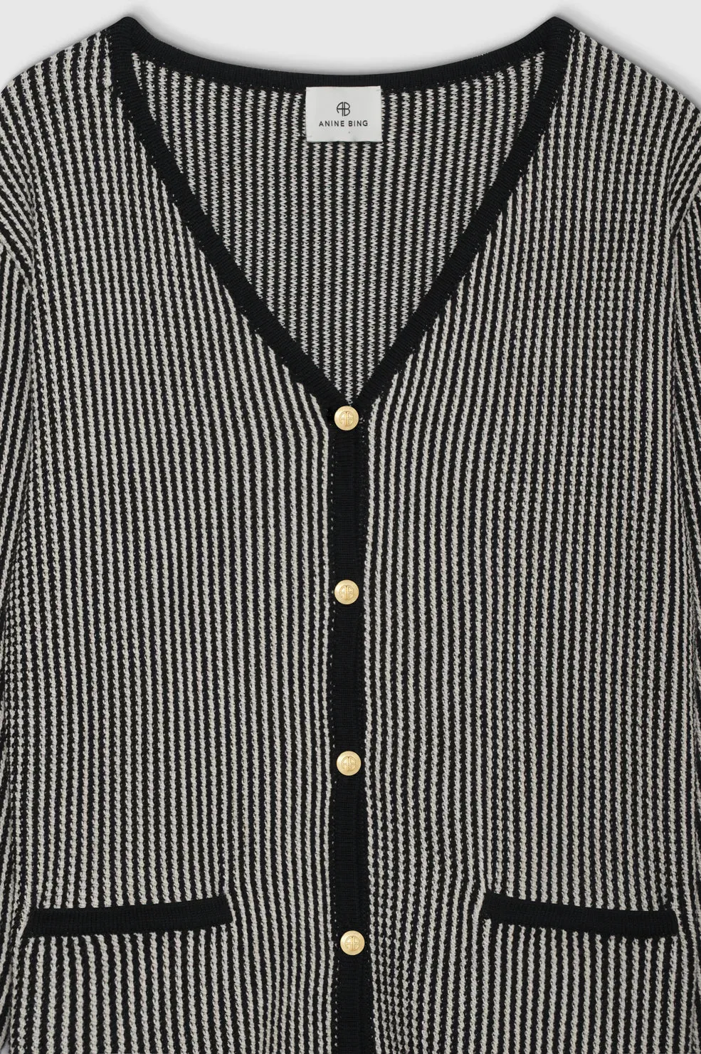 AB Dave Cardigan - Black/White