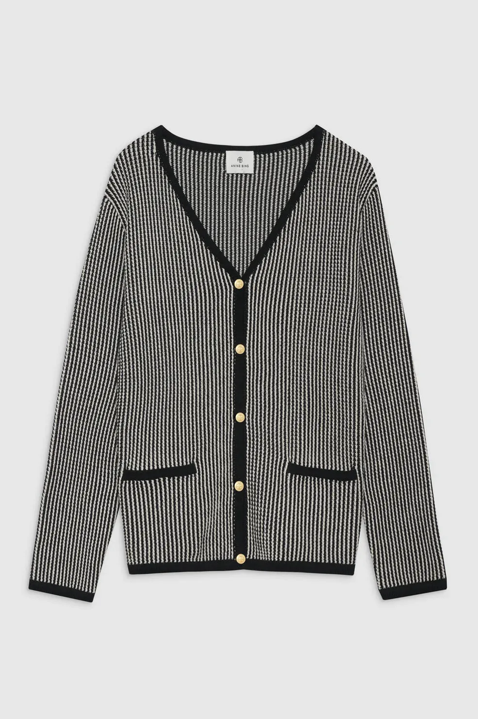 AB Dave Cardigan - Black/White