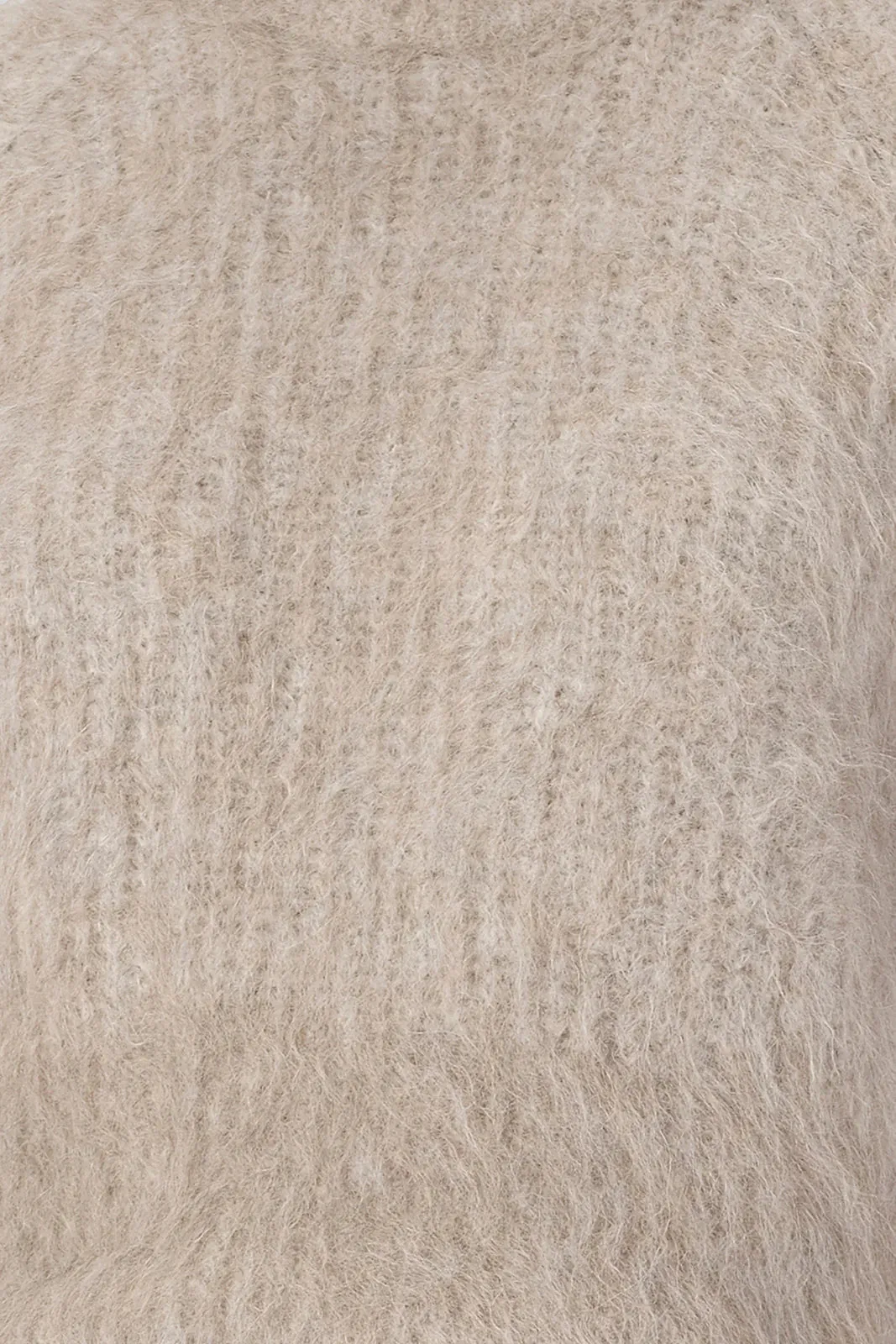 AINSLEY BEIGE FUZZY KNIT | OATMARLE