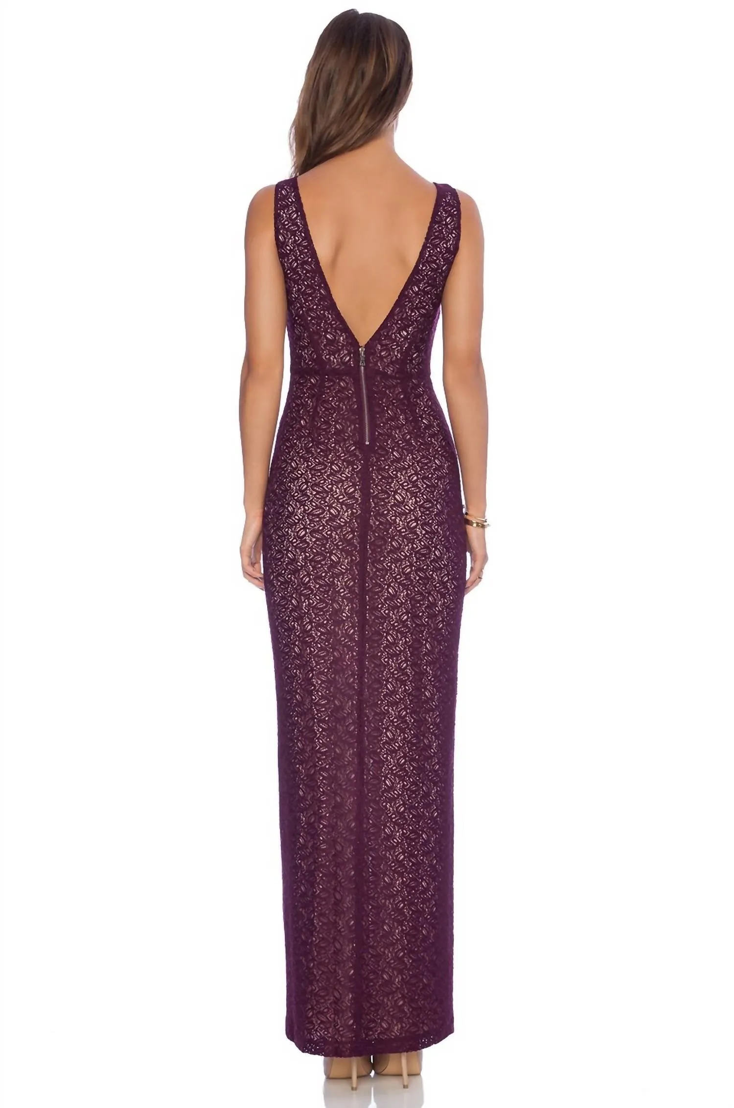 Alice   Olivia - Gemma Lace Long Mermaid Dress