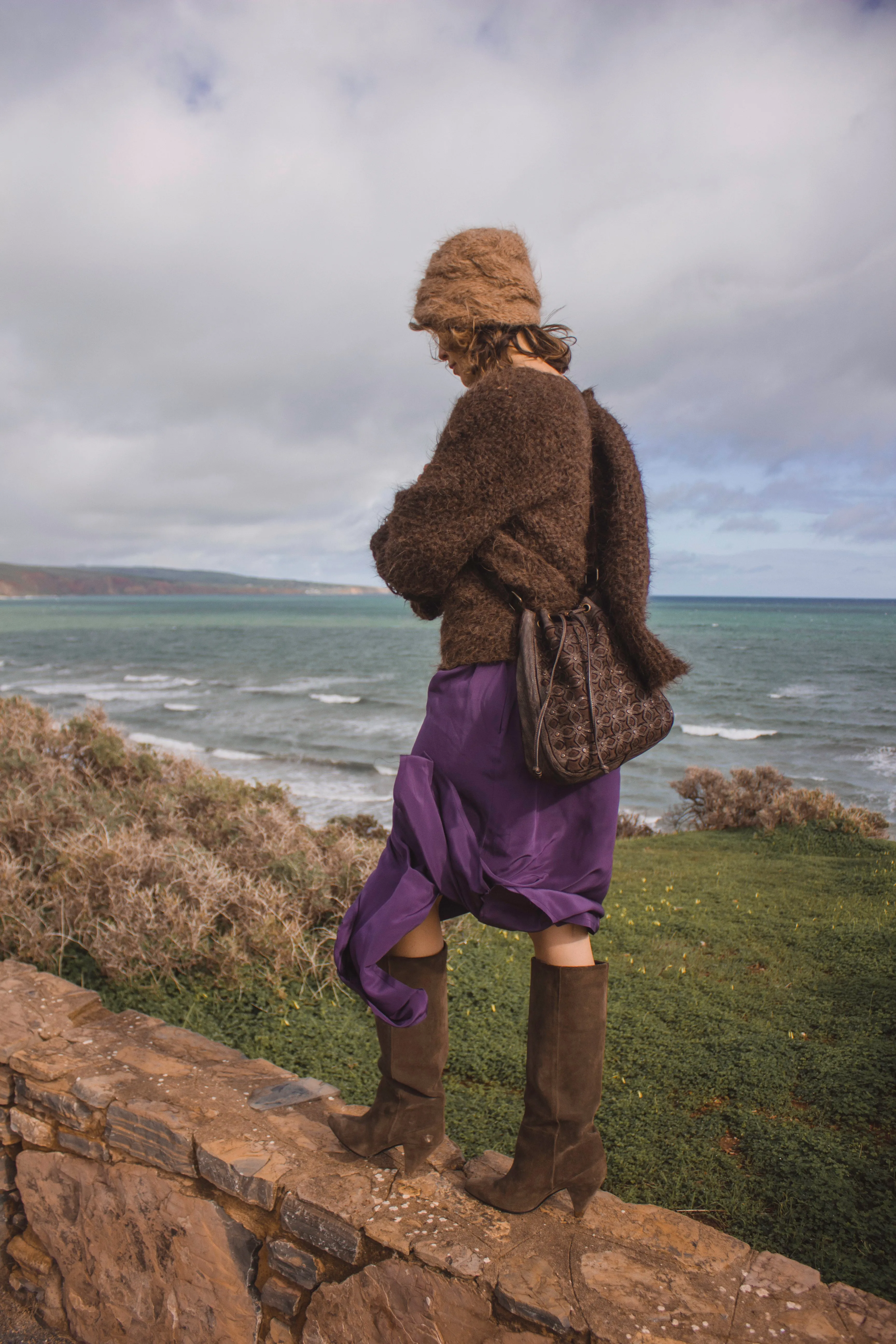 Amano Alpaca handloom sweater with detachable collar