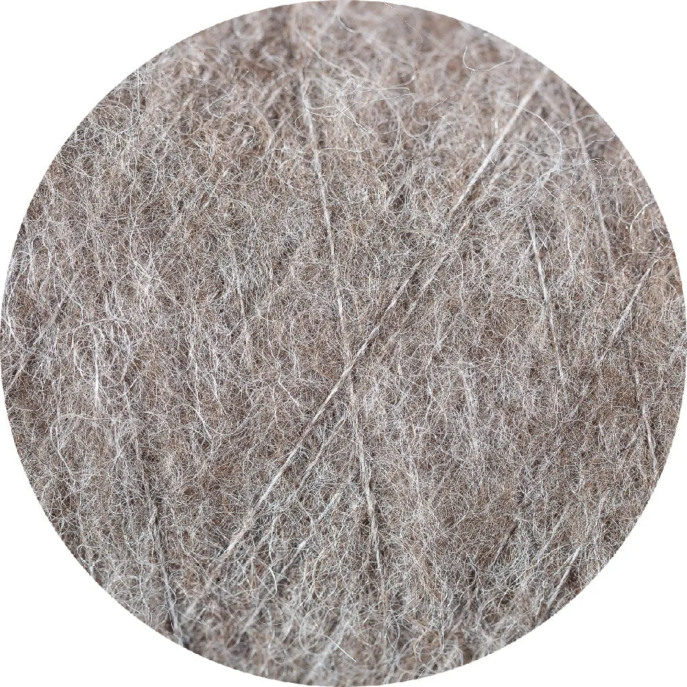 Amano alpaca throw - silver grey