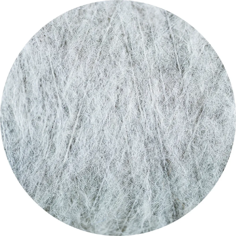 Amano alpaca throw - silver grey