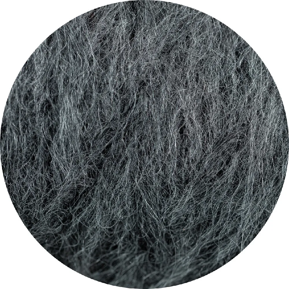 Amano alpaca throw - silver grey