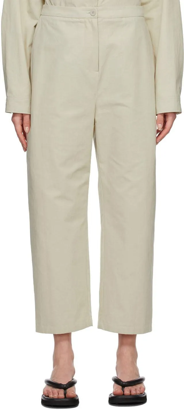 AMOMENTO Green Square Pocket Trousers