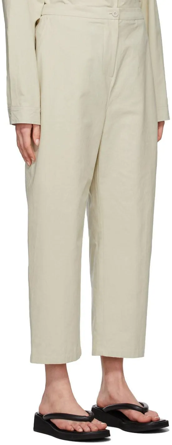 AMOMENTO Green Square Pocket Trousers
