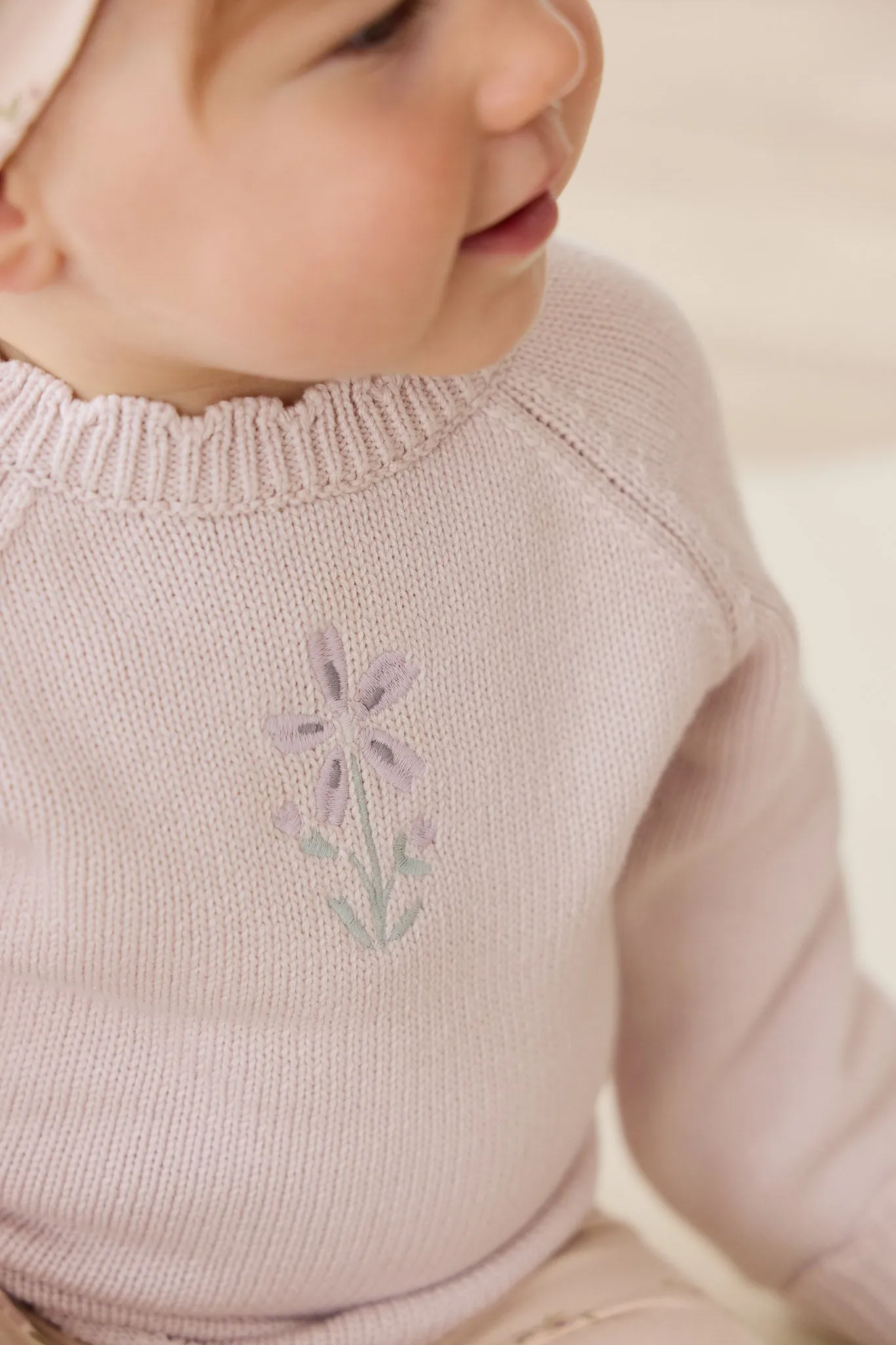 Audrey Jumper - Soft Misty Rose Larissa Knit