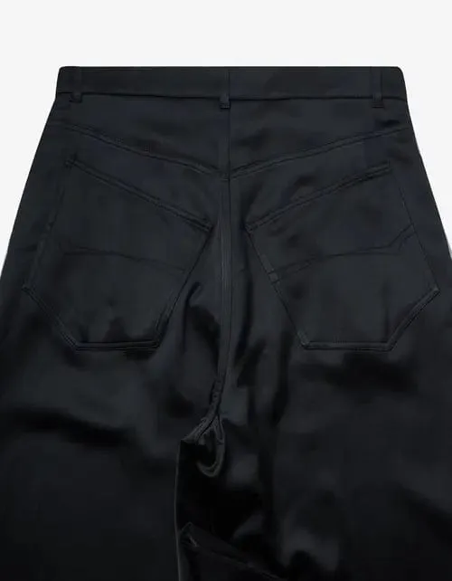 Balenciaga Black High Sheen Fluid Baggy Pants