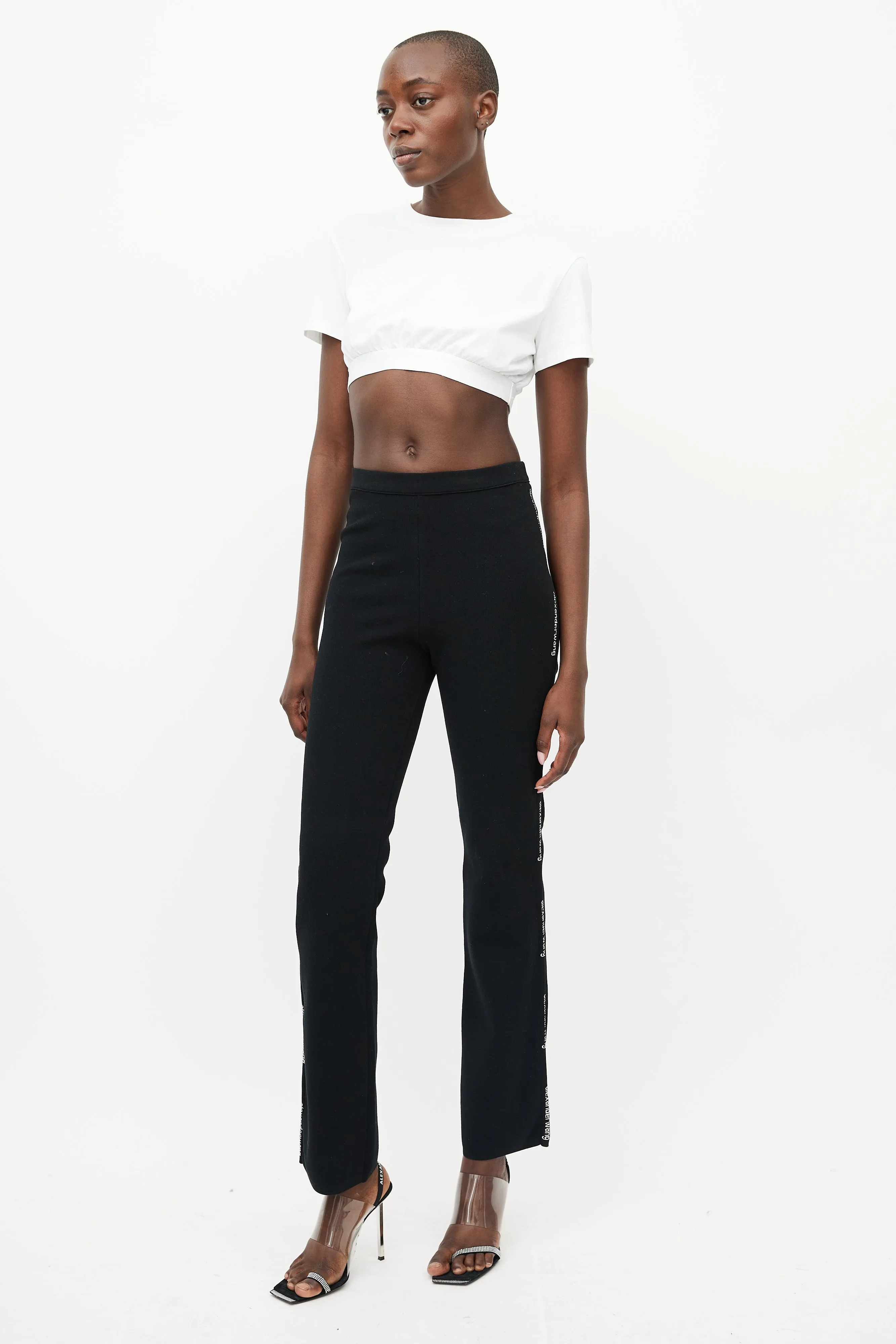 Black & White Logo Trouser