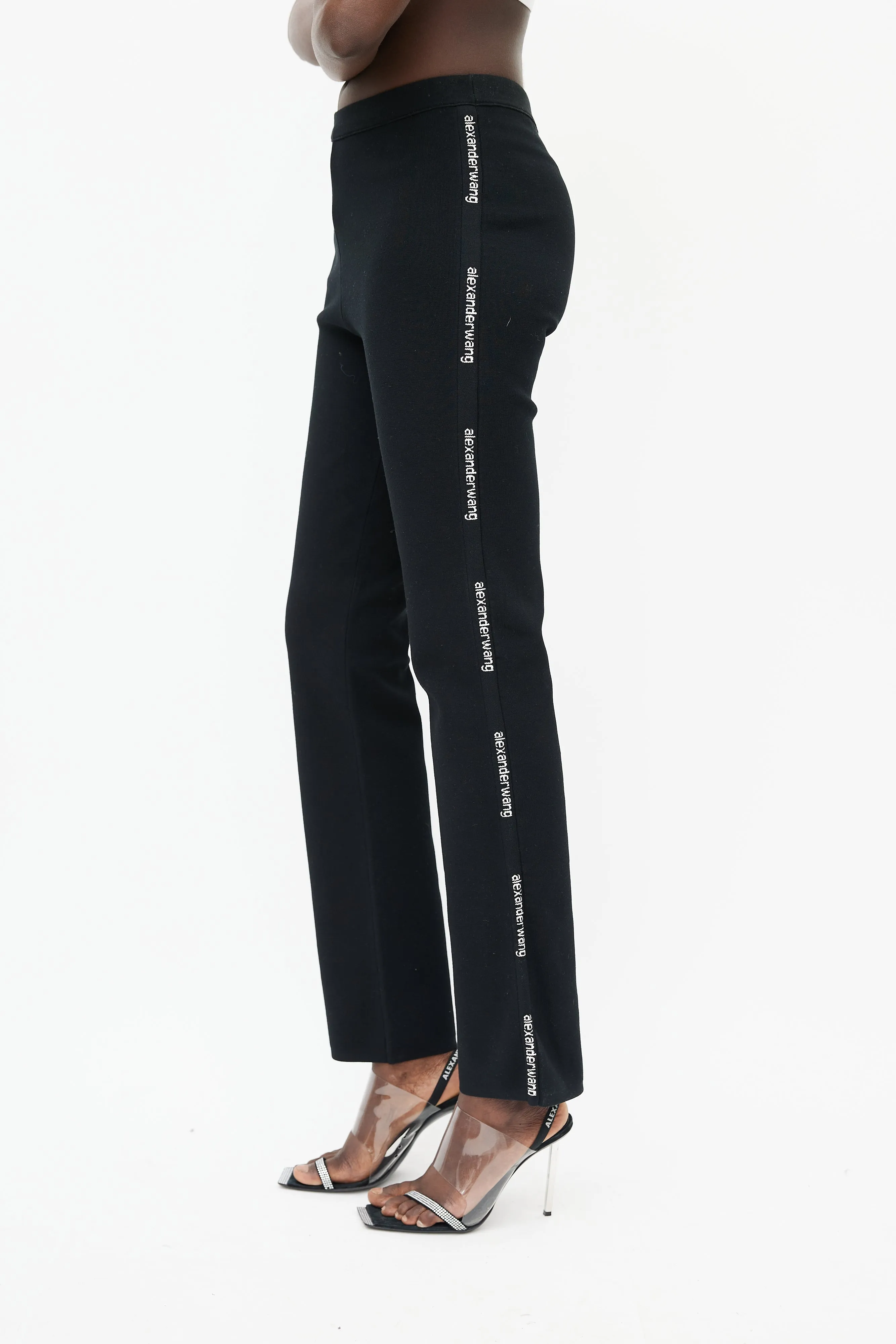 Black & White Logo Trouser
