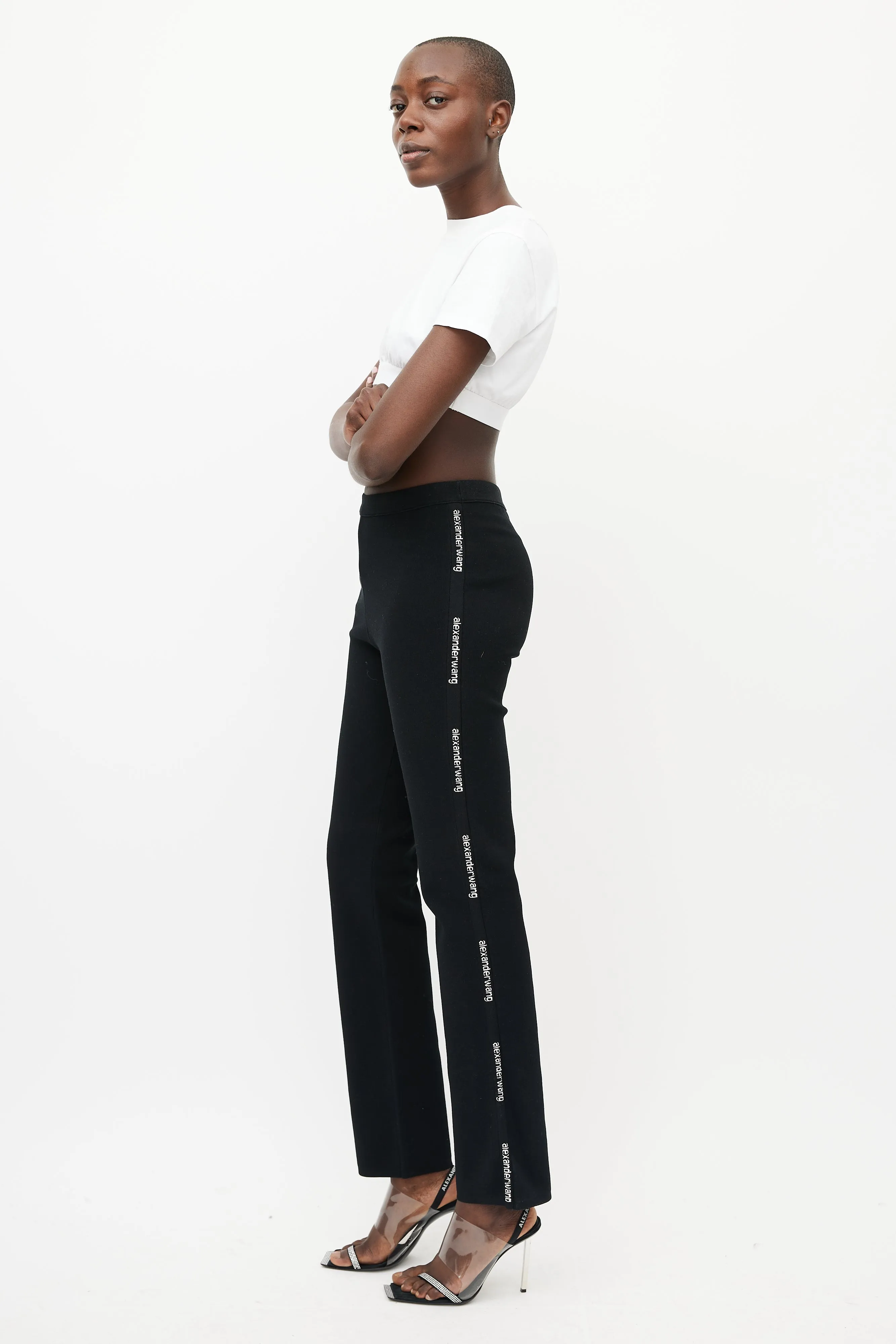 Black & White Logo Trouser