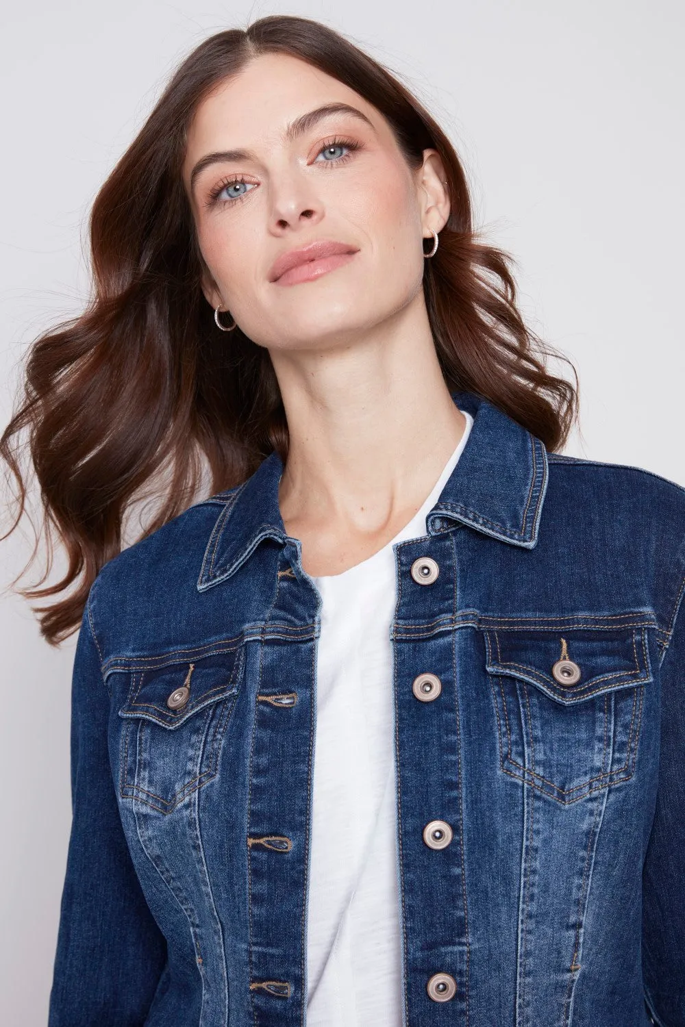 Charlie B Stretch Denim Jacket C6302S-431A-007 Indigo