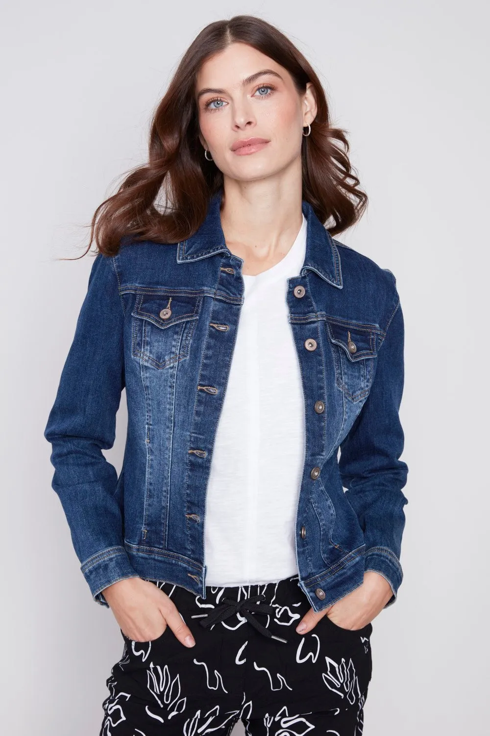 Charlie B Stretch Denim Jacket C6302S-431A-007 Indigo