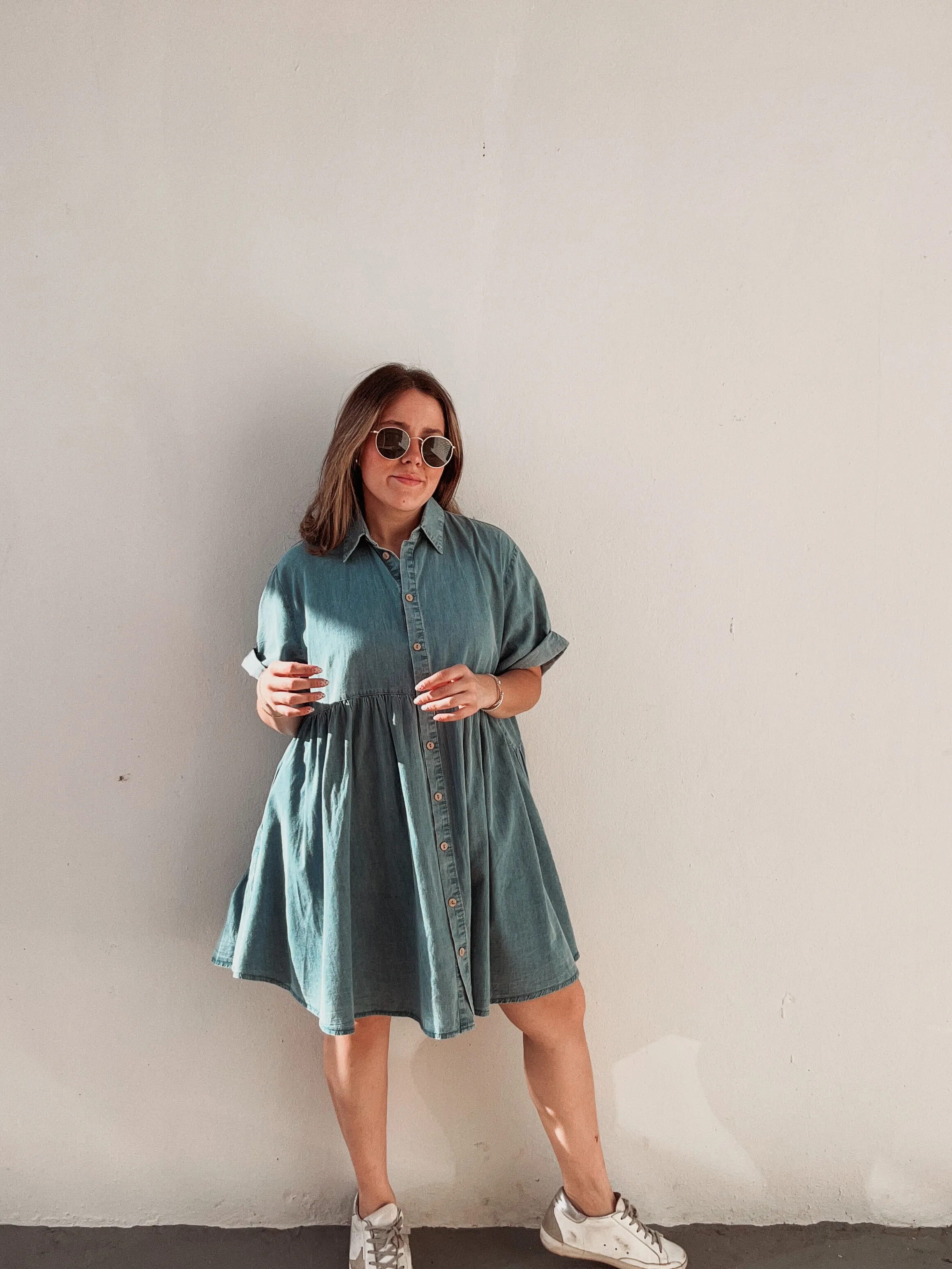Denim Flowy Dress
