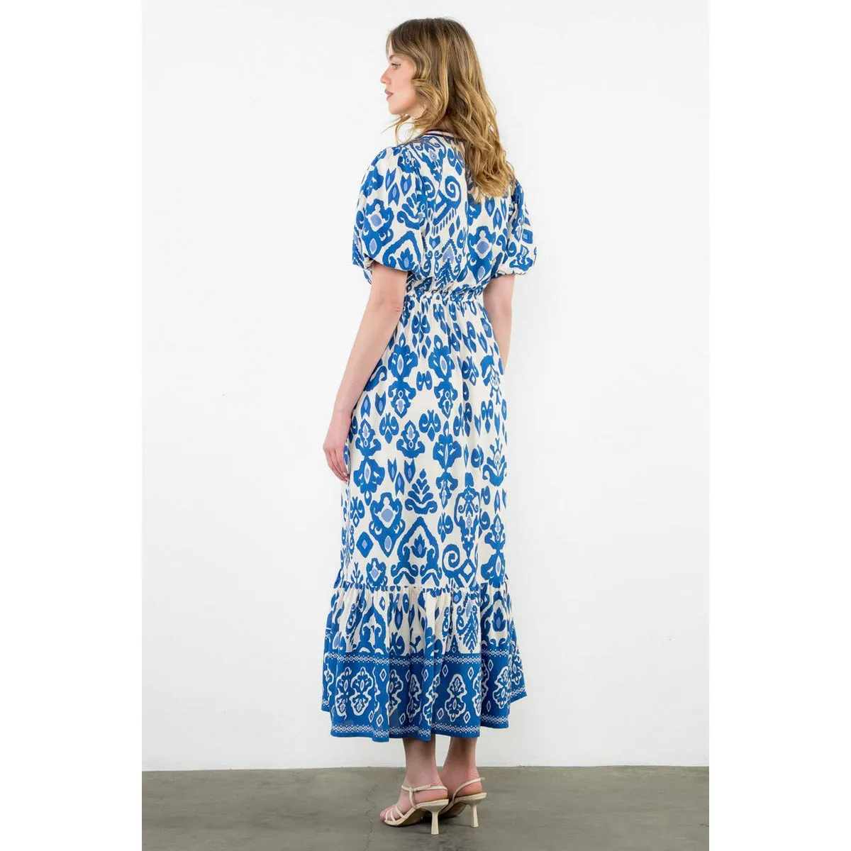Ellen Puff Sleeve Maxi Dress by THML