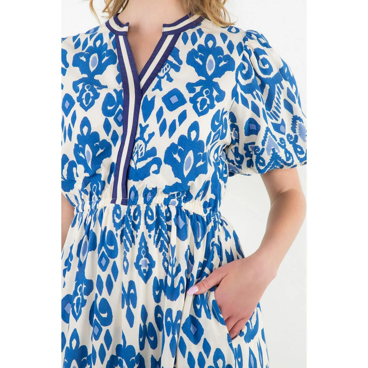 Ellen Puff Sleeve Maxi Dress by THML