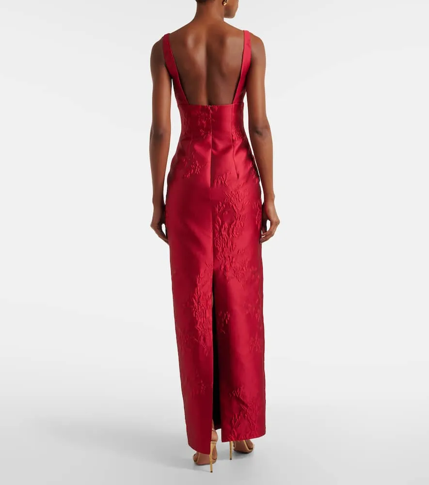 Emilia Wickstead Micheline floral jacquard gown
