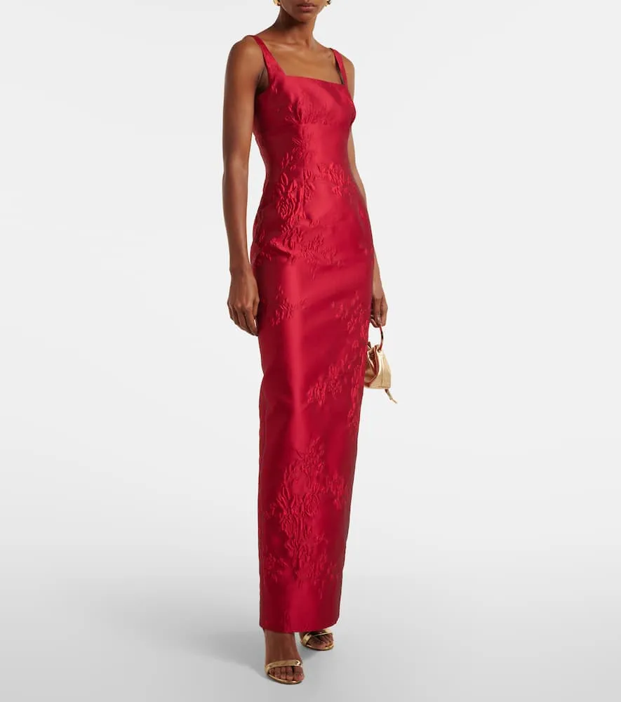 Emilia Wickstead Micheline floral jacquard gown