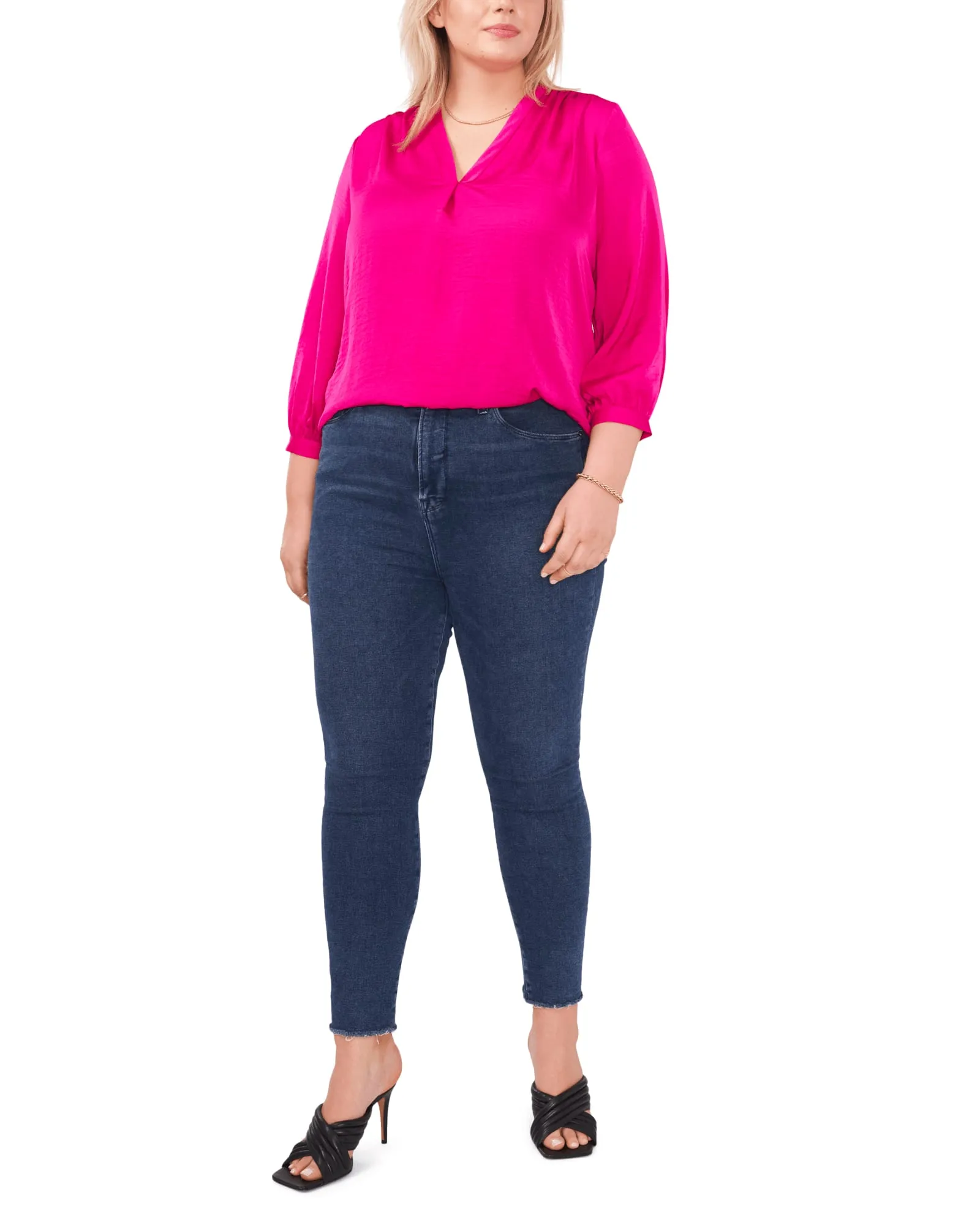 Everley V-Neck Blouse | WILD PETUNIA