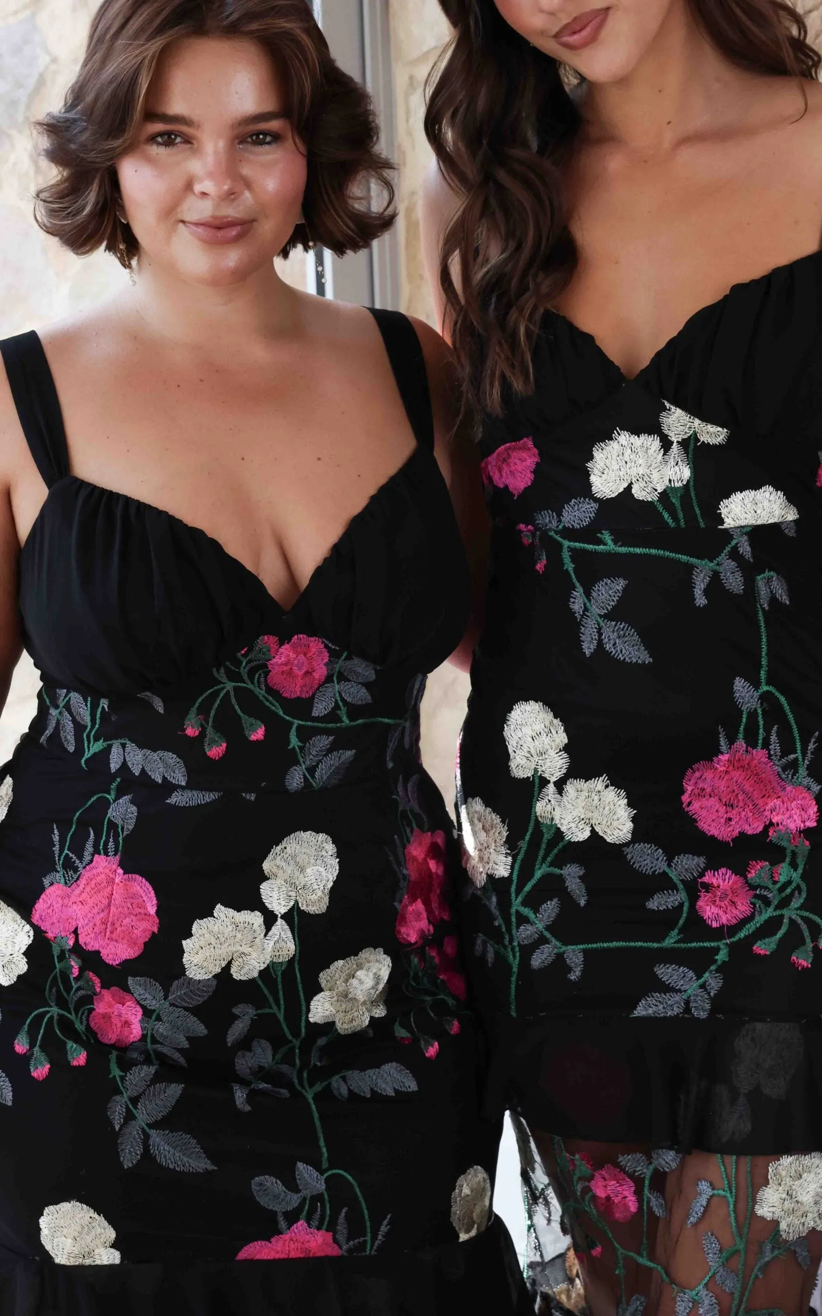 Fiorentina Maxi Dress - Black Floral