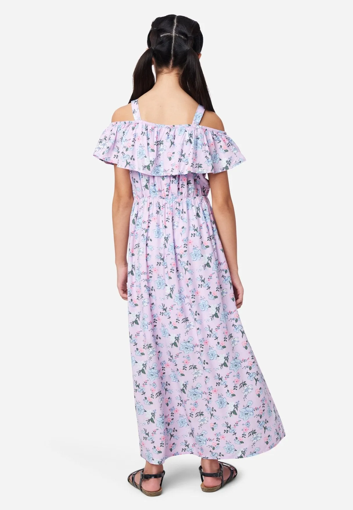 Floral Ruffle Maxi Dress