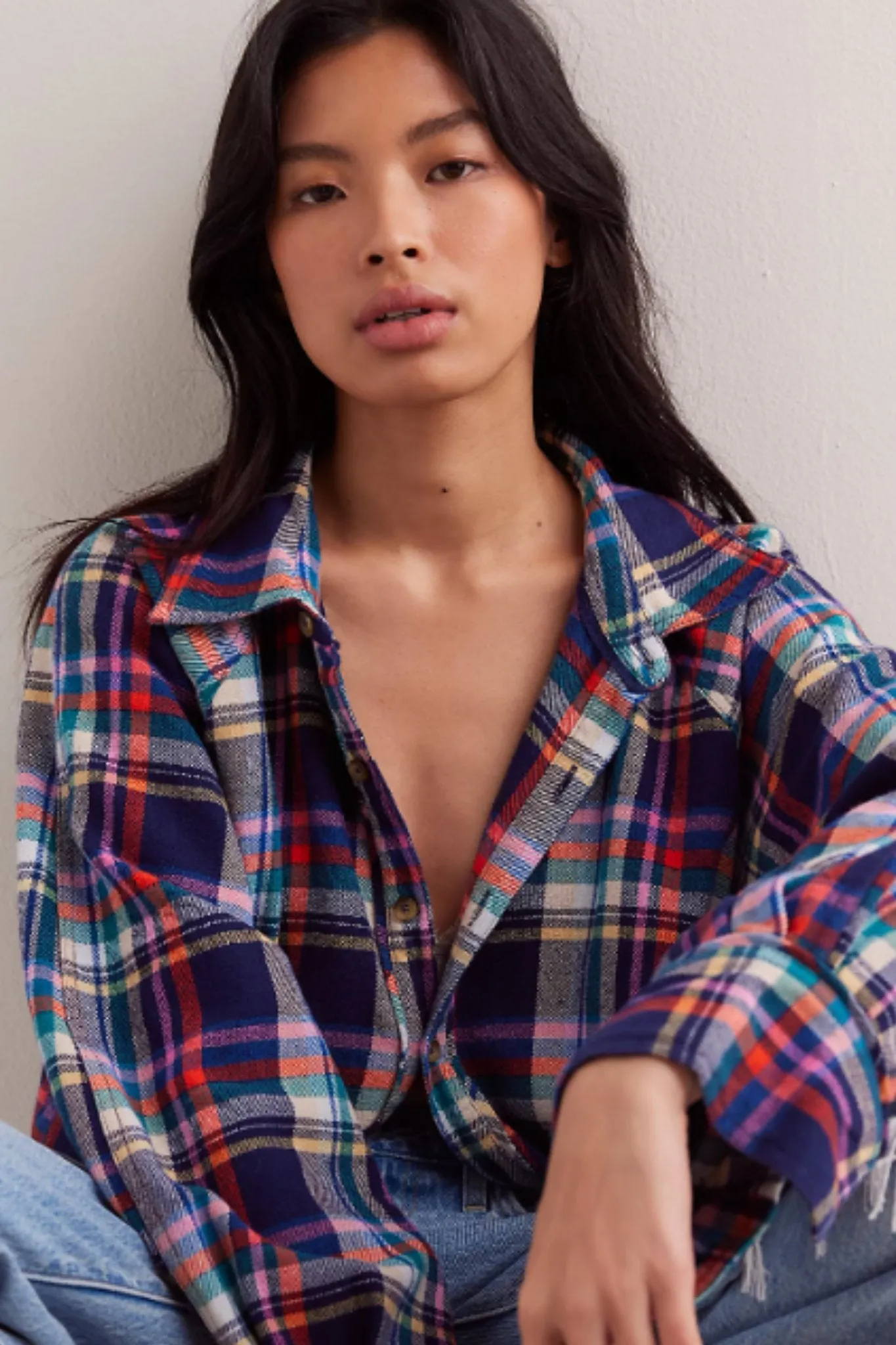 Free People: Girl Meets Boy Plaid Shirt