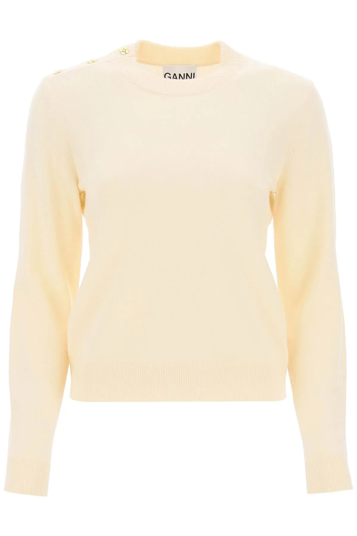 Ganni Sweater With Ganni Butterfly Buttons