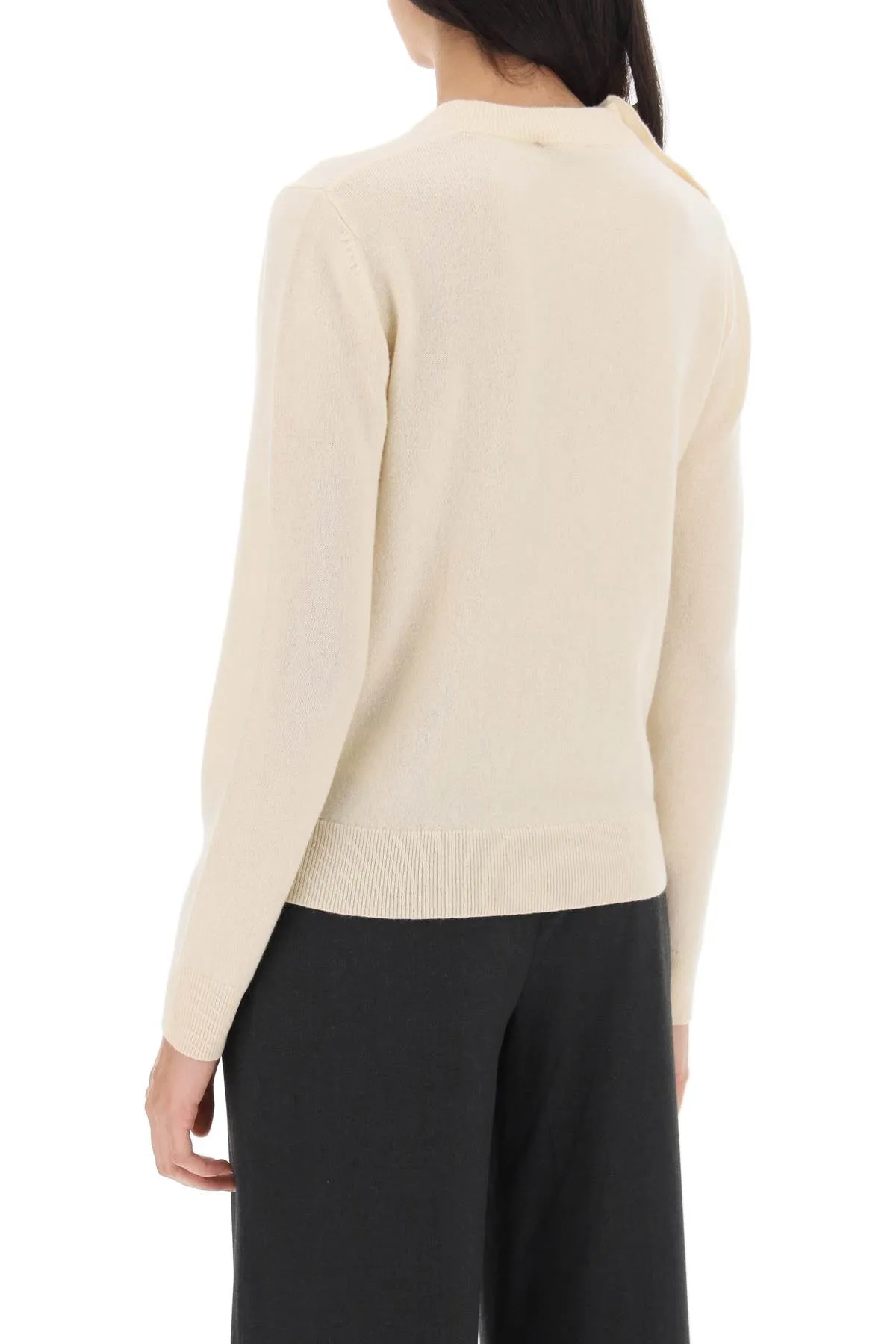 Ganni Sweater With Ganni Butterfly Buttons