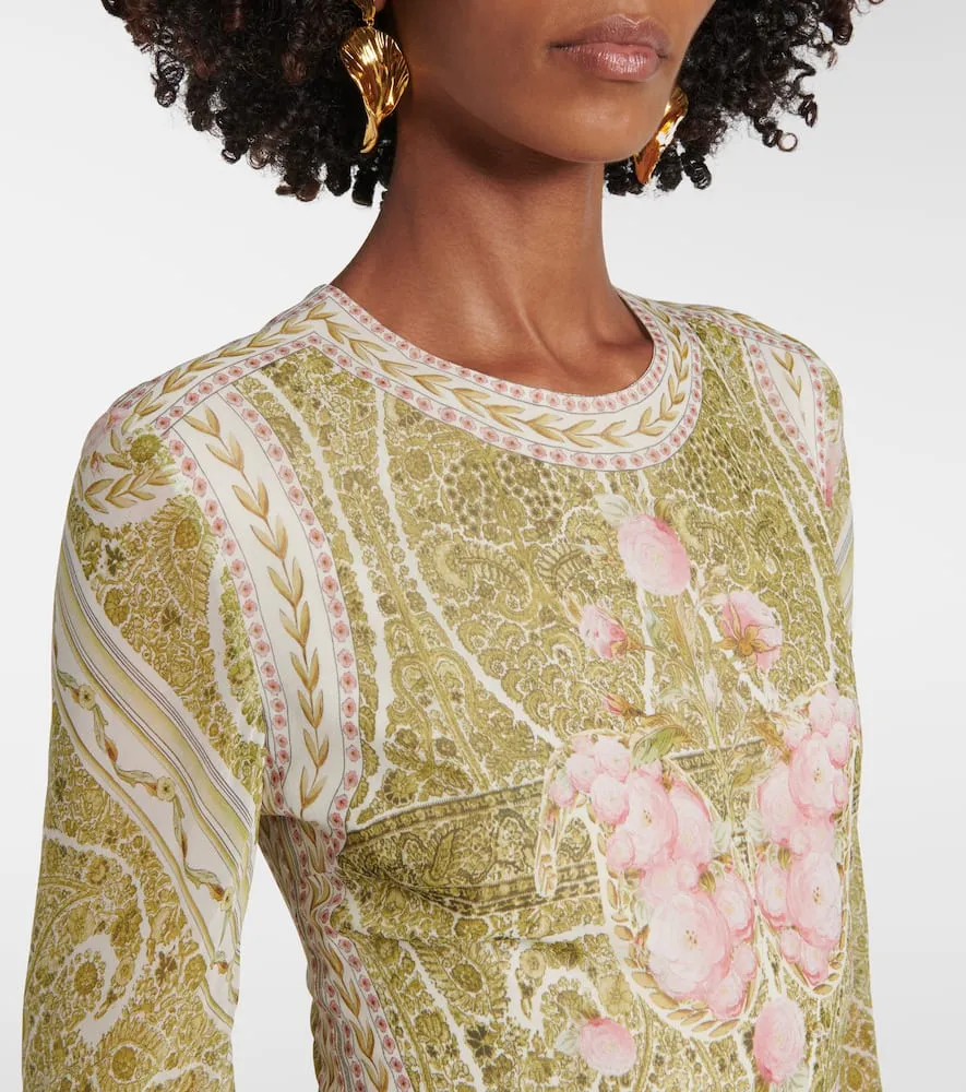 Giambattista Valli Floral silk georgette maxi dress