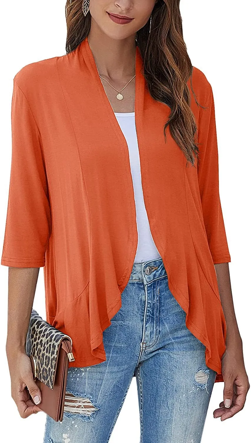 LAST DAY HOT SALE 49% OFF - Women's Casual Lightweight Open Front Cardigans