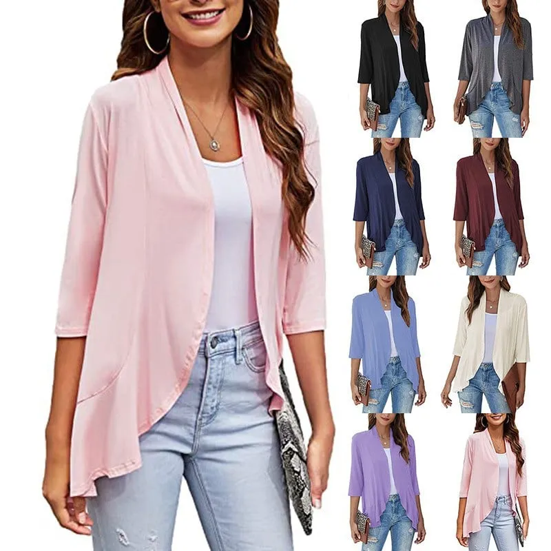 LAST DAY HOT SALE 49% OFF - Women's Casual Lightweight Open Front Cardigans