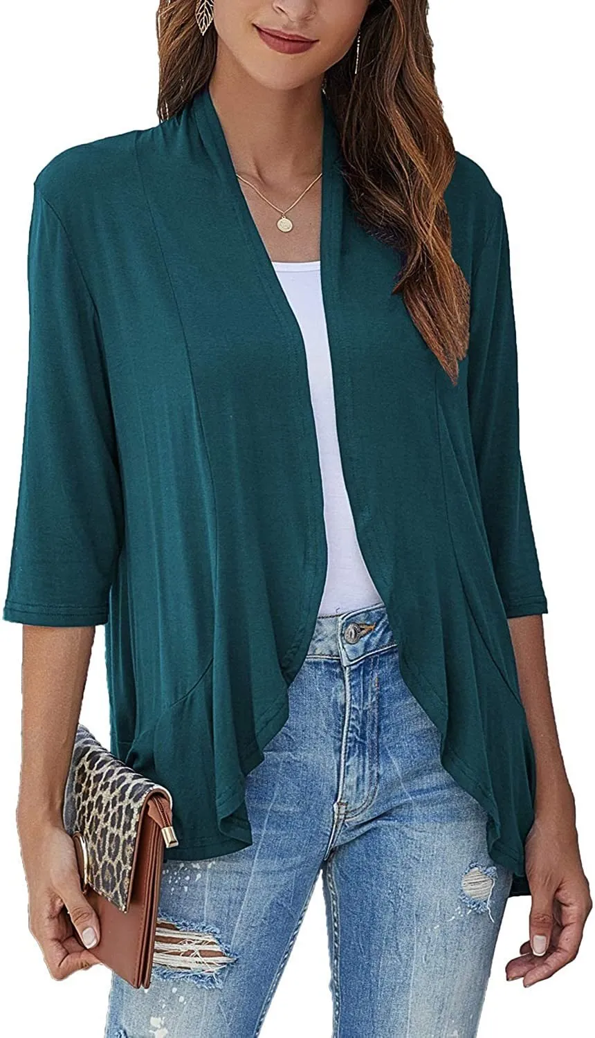 LAST DAY HOT SALE 49% OFF - Women's Casual Lightweight Open Front Cardigans