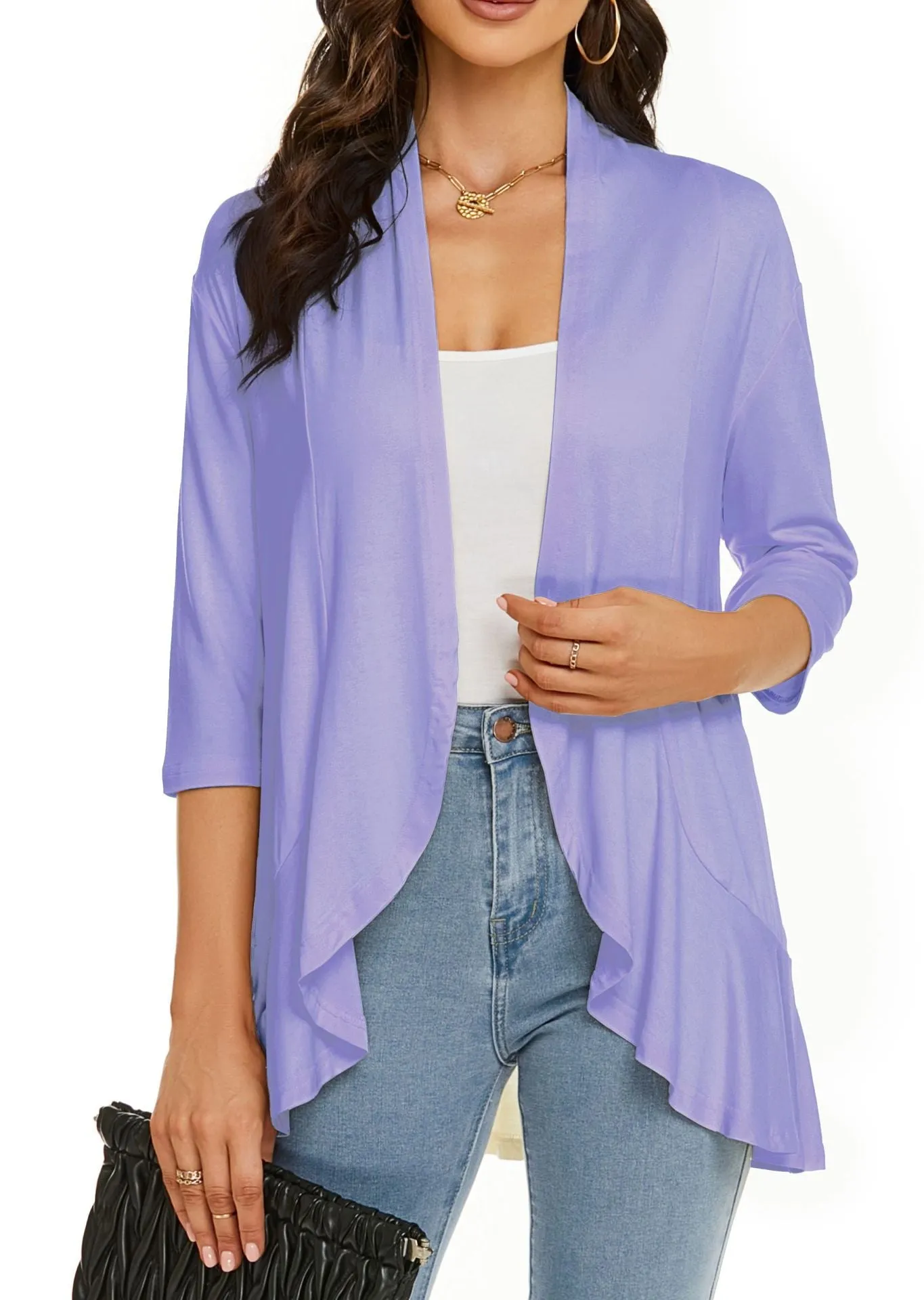 LAST DAY HOT SALE 49% OFF - Women's Casual Lightweight Open Front Cardigans