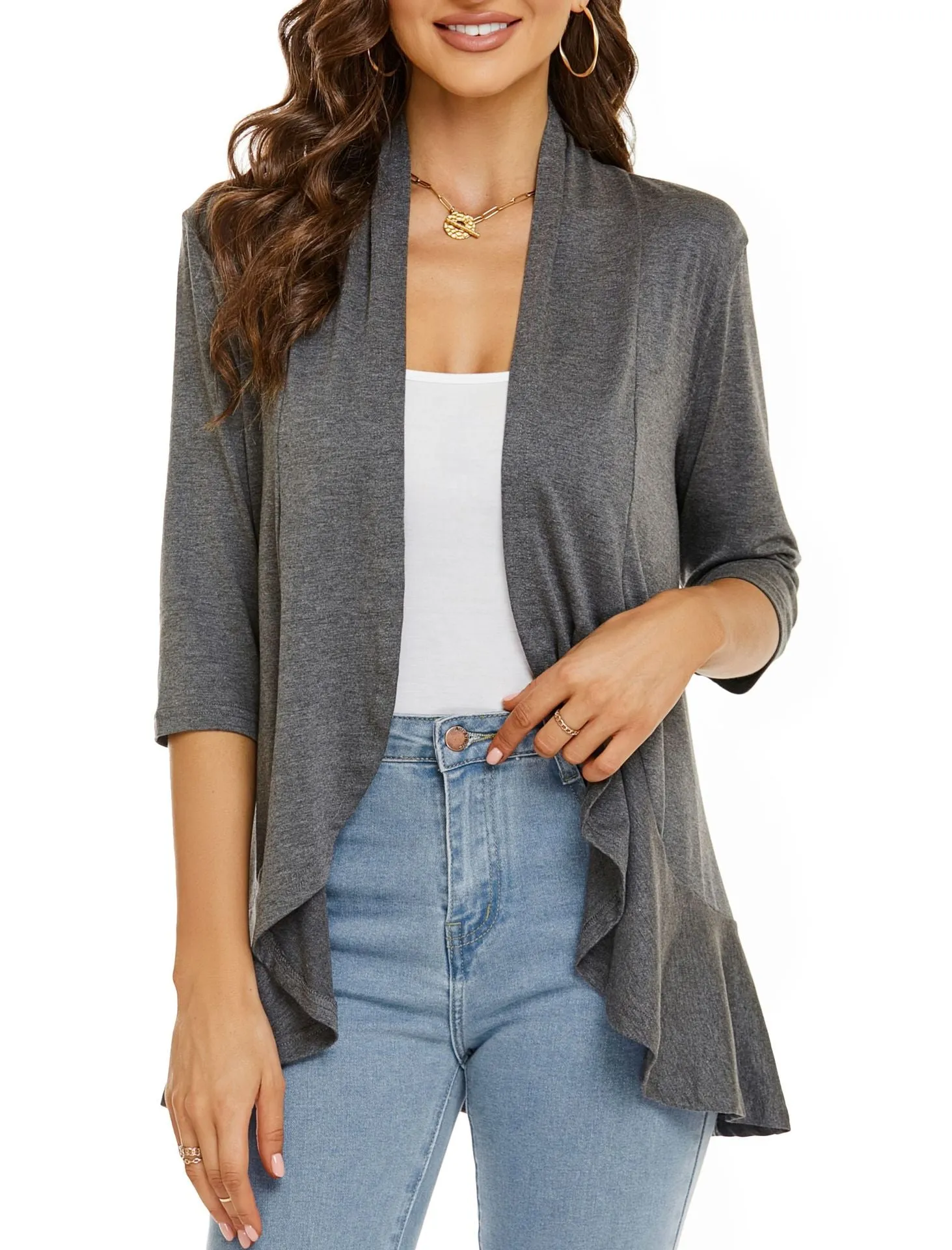 LAST DAY HOT SALE 49% OFF - Women's Casual Lightweight Open Front Cardigans