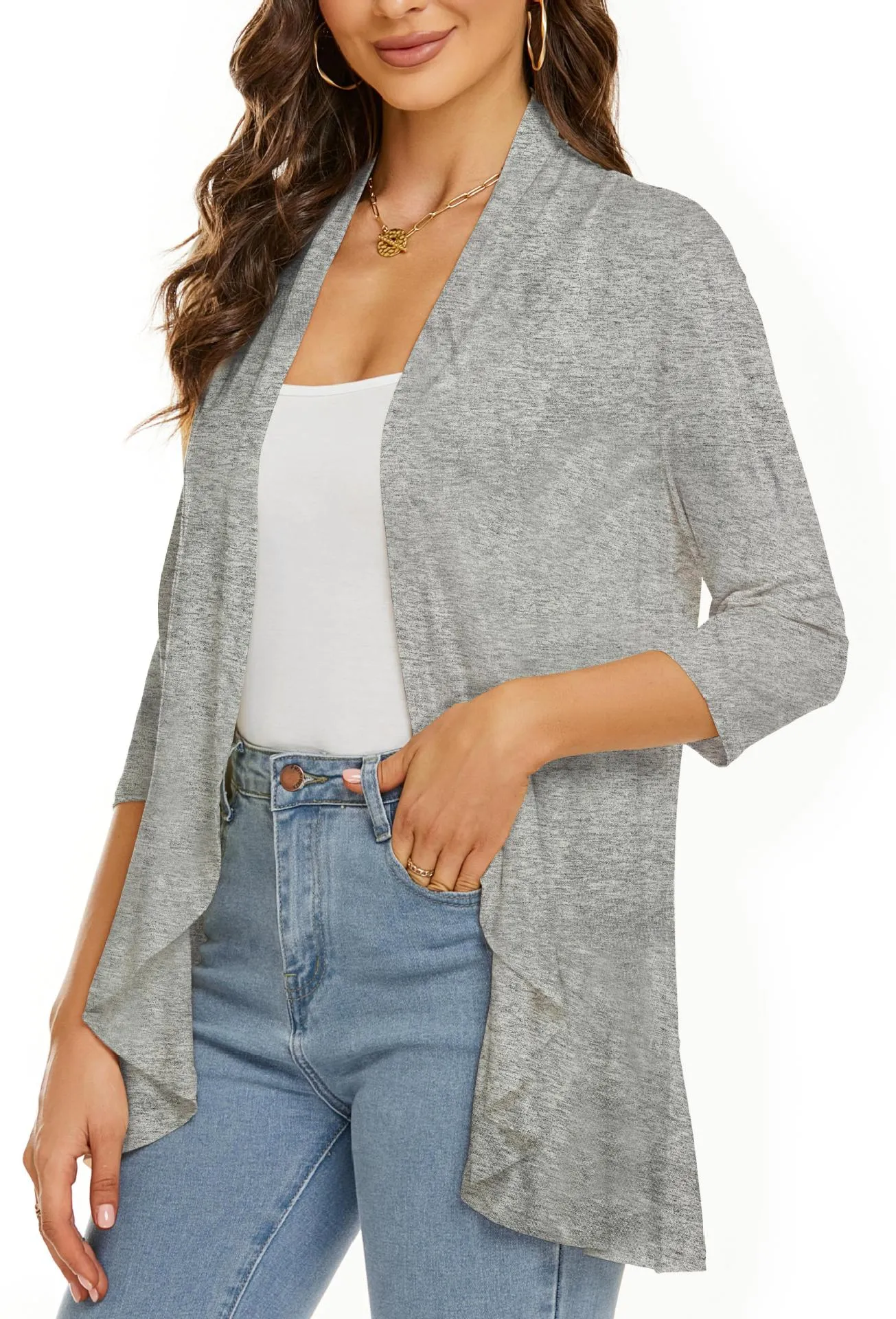 LAST DAY HOT SALE 49% OFF - Women's Casual Lightweight Open Front Cardigans