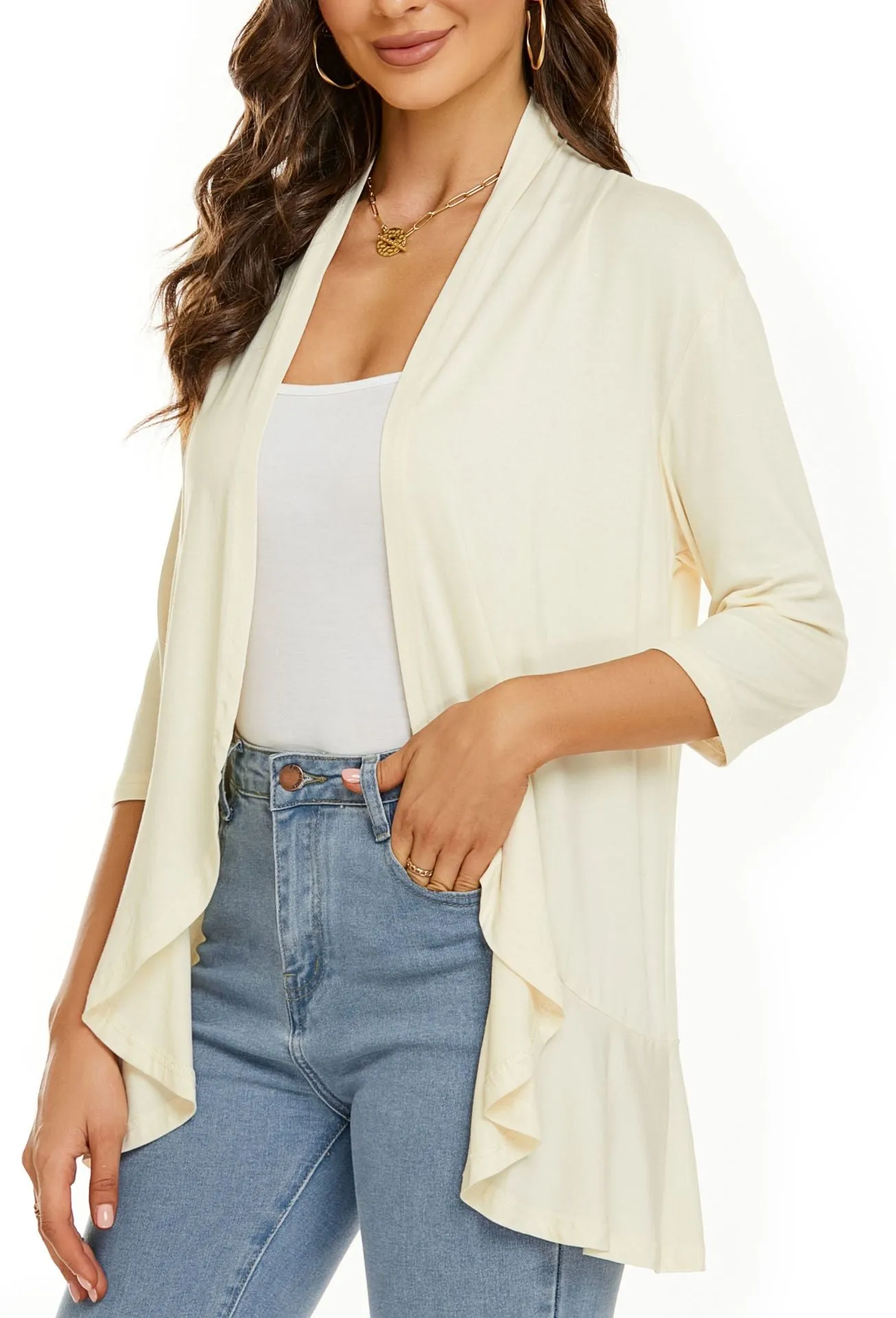 LAST DAY HOT SALE 49% OFF - Women's Casual Lightweight Open Front Cardigans