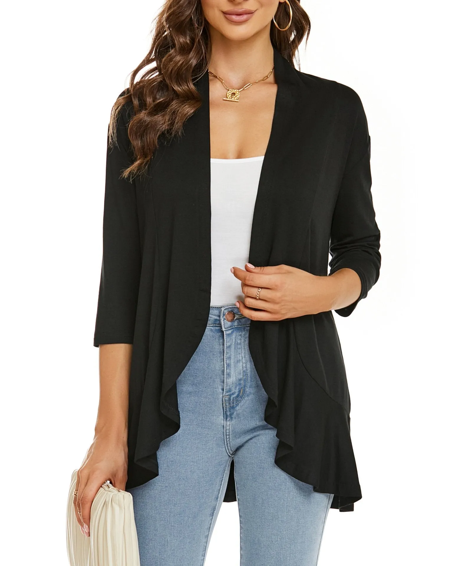LAST DAY HOT SALE 49% OFF - Women's Casual Lightweight Open Front Cardigans