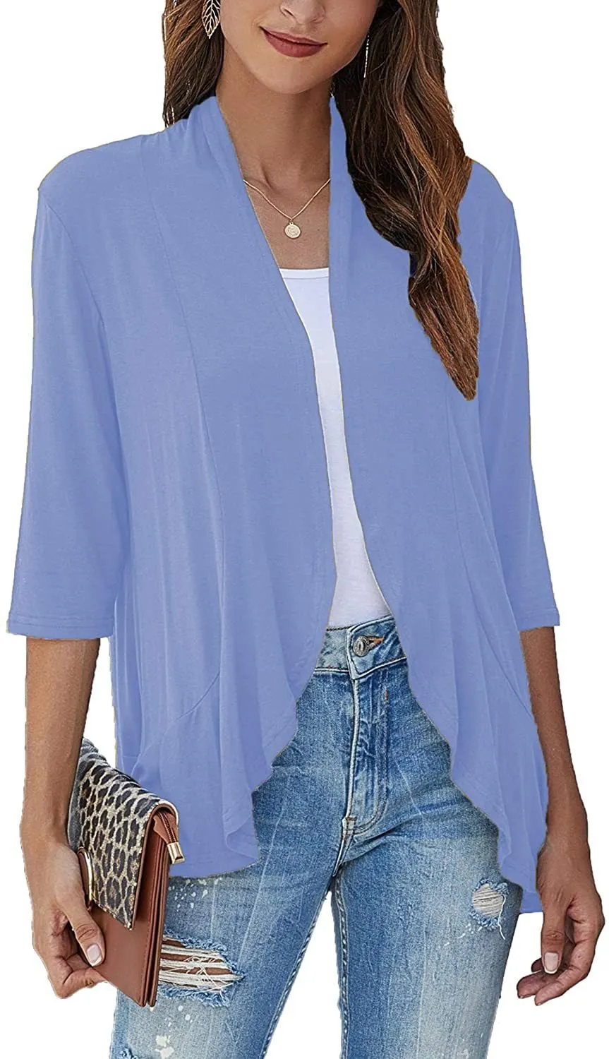 LAST DAY HOT SALE 49% OFF - Women's Casual Lightweight Open Front Cardigans