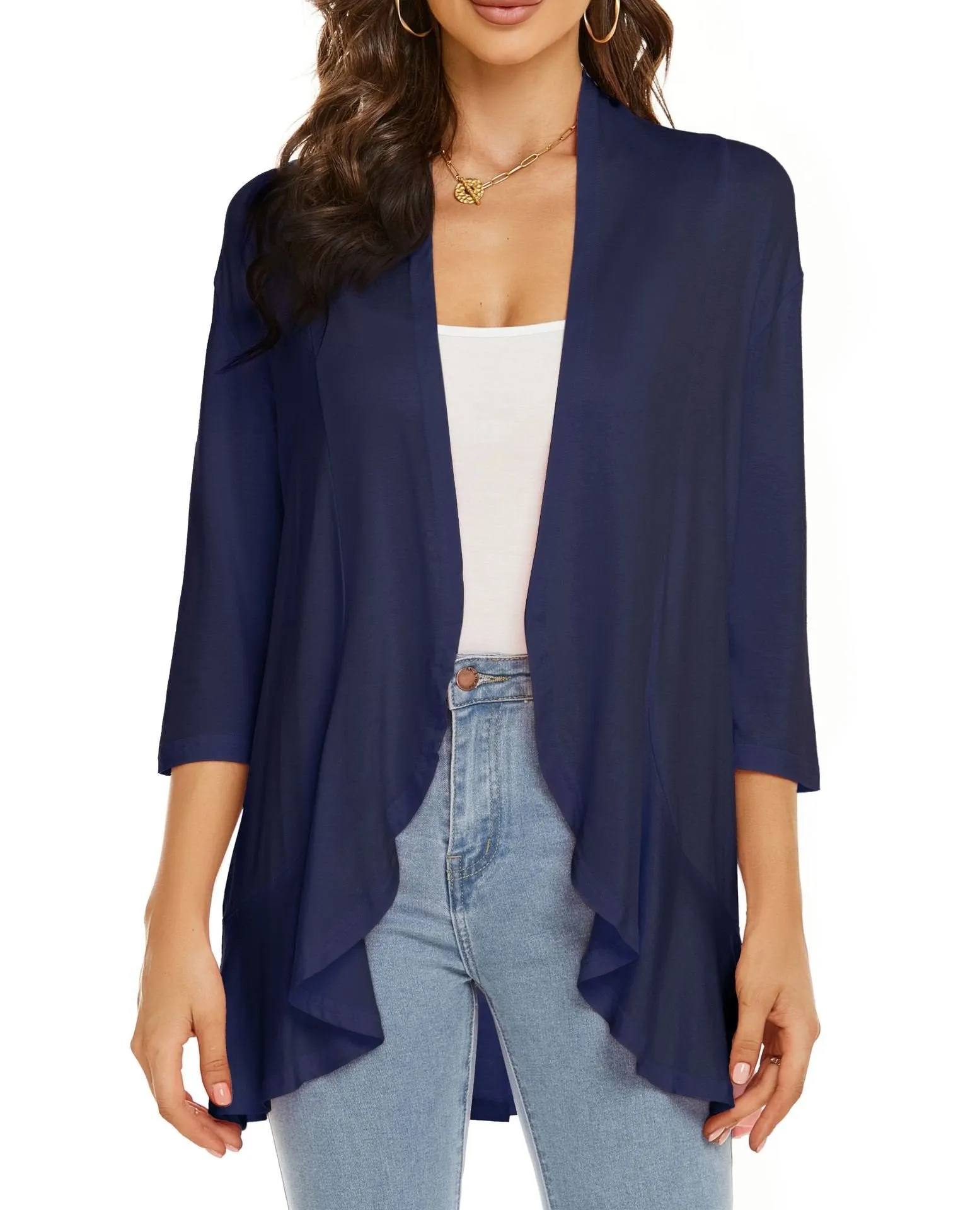 LAST DAY HOT SALE 49% OFF - Women's Casual Lightweight Open Front Cardigans