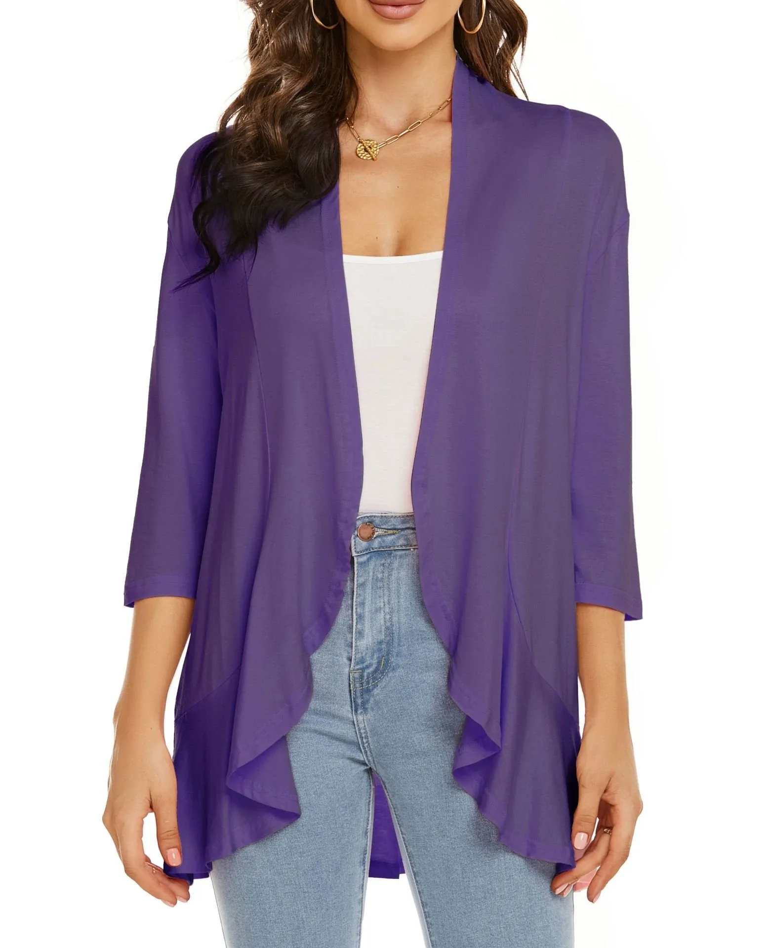 LAST DAY HOT SALE 49% OFF - Women's Casual Lightweight Open Front Cardigans