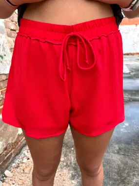 Lucille Elastic Waist Flowy Shorts