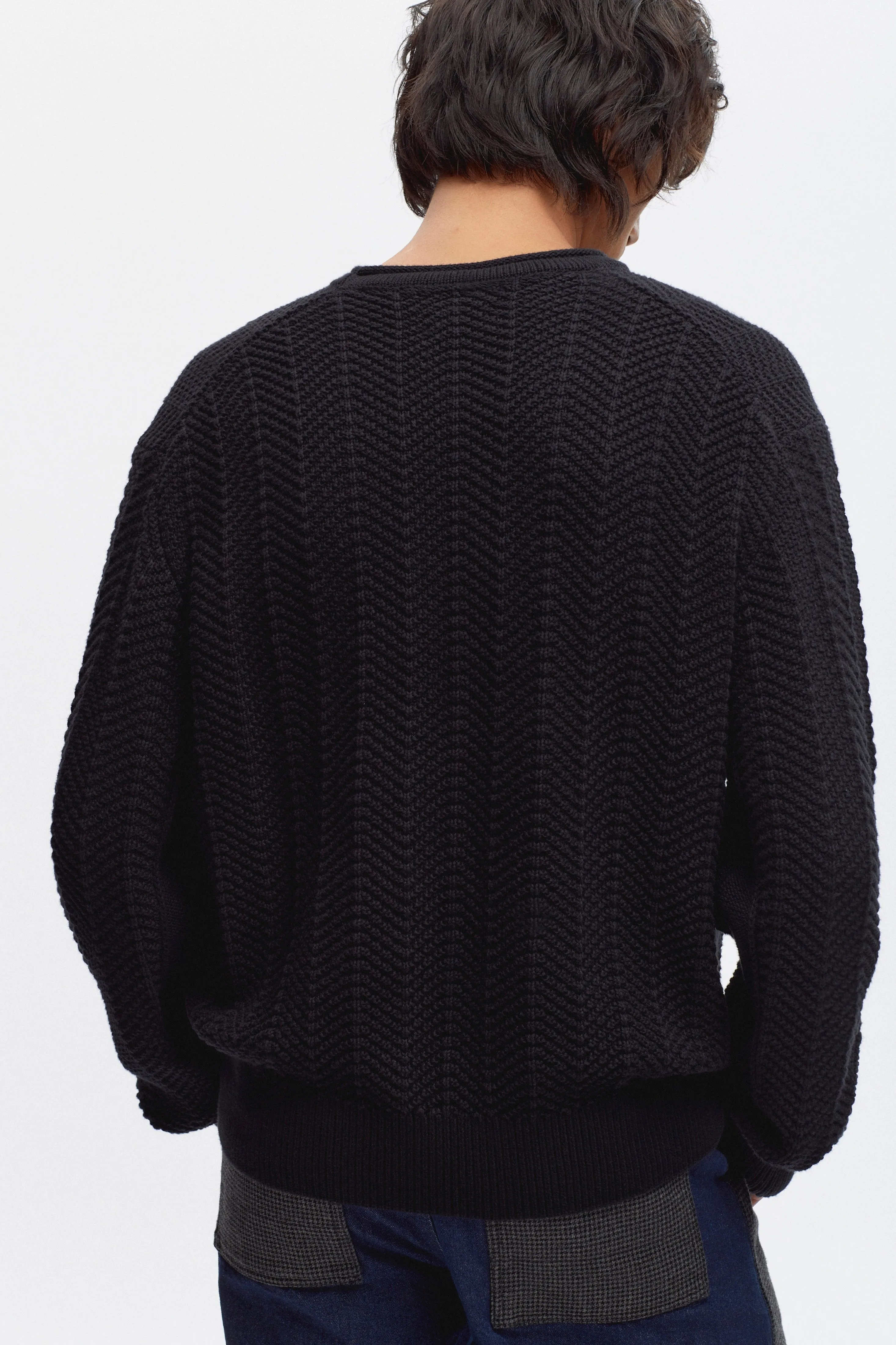 Men's Dahab Rollneck Sweater in Black