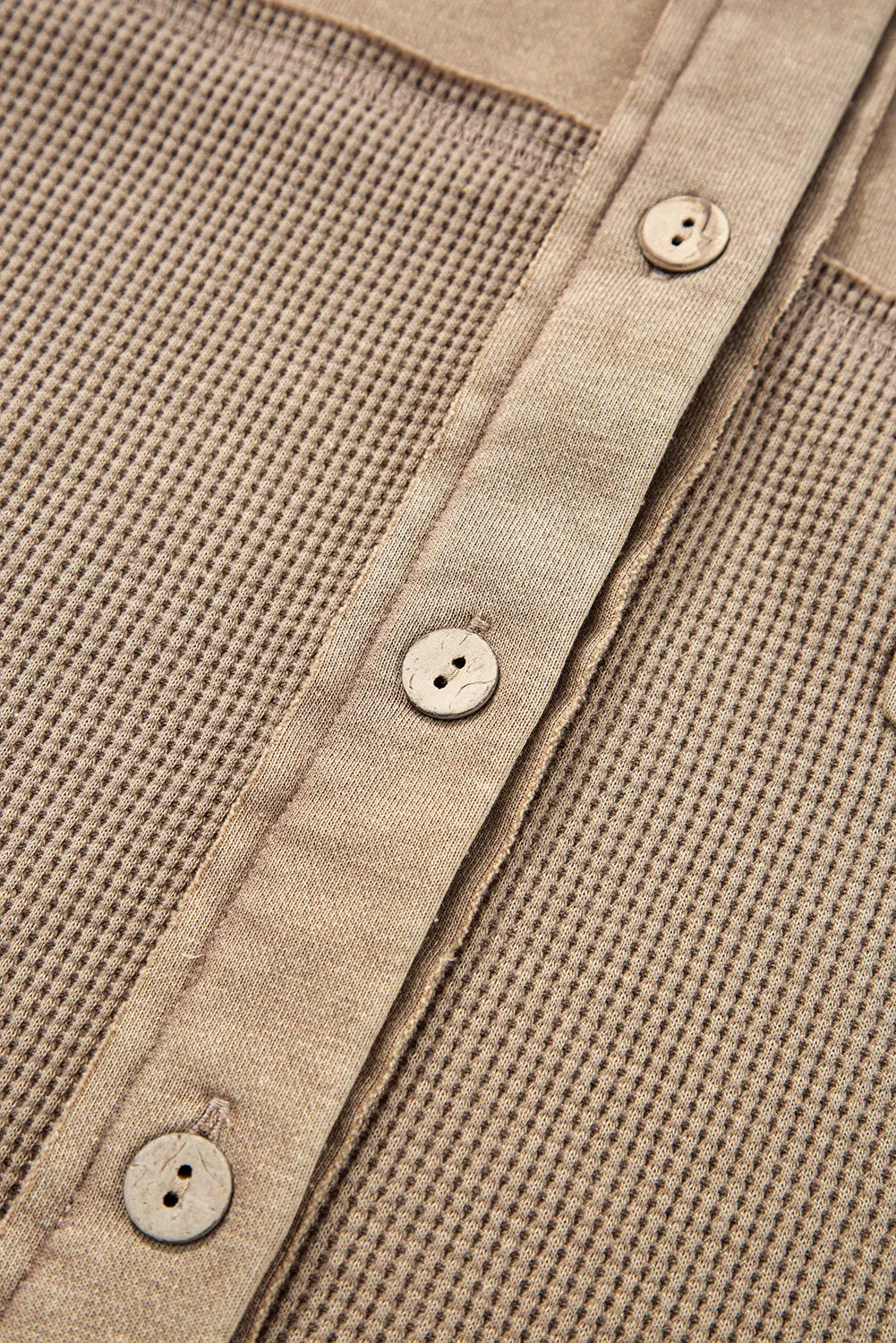 Mineral Wash Textured Loose Fit Shacket