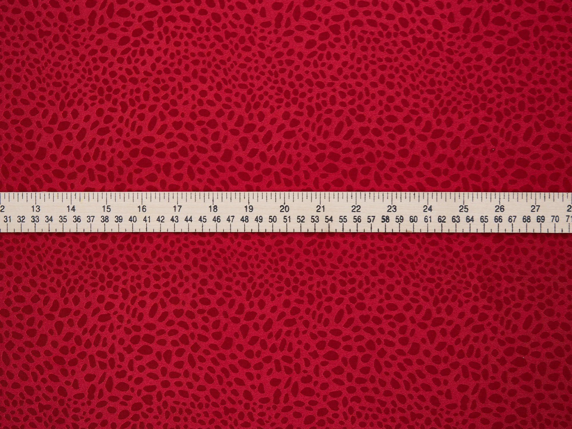RED SILKY JACQUARD SATIN fabric by the yard - small animal  jacquard pattern - lightweight flowy f