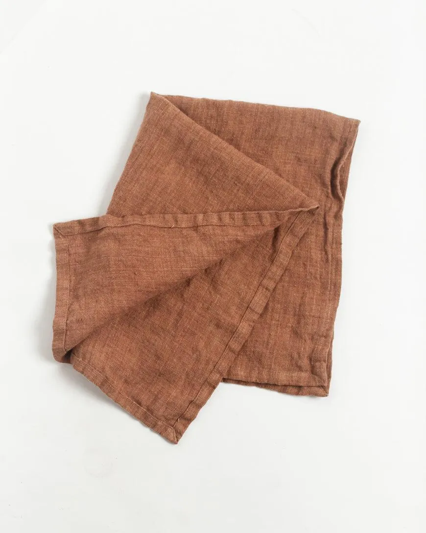 Set of 2- Hand Made Stone Washed Linen Tea Towels, Fair Trade, India