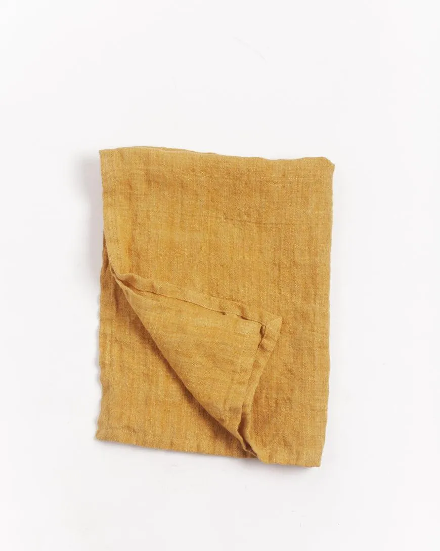 Set of 2- Hand Made Stone Washed Linen Tea Towels, Fair Trade, India