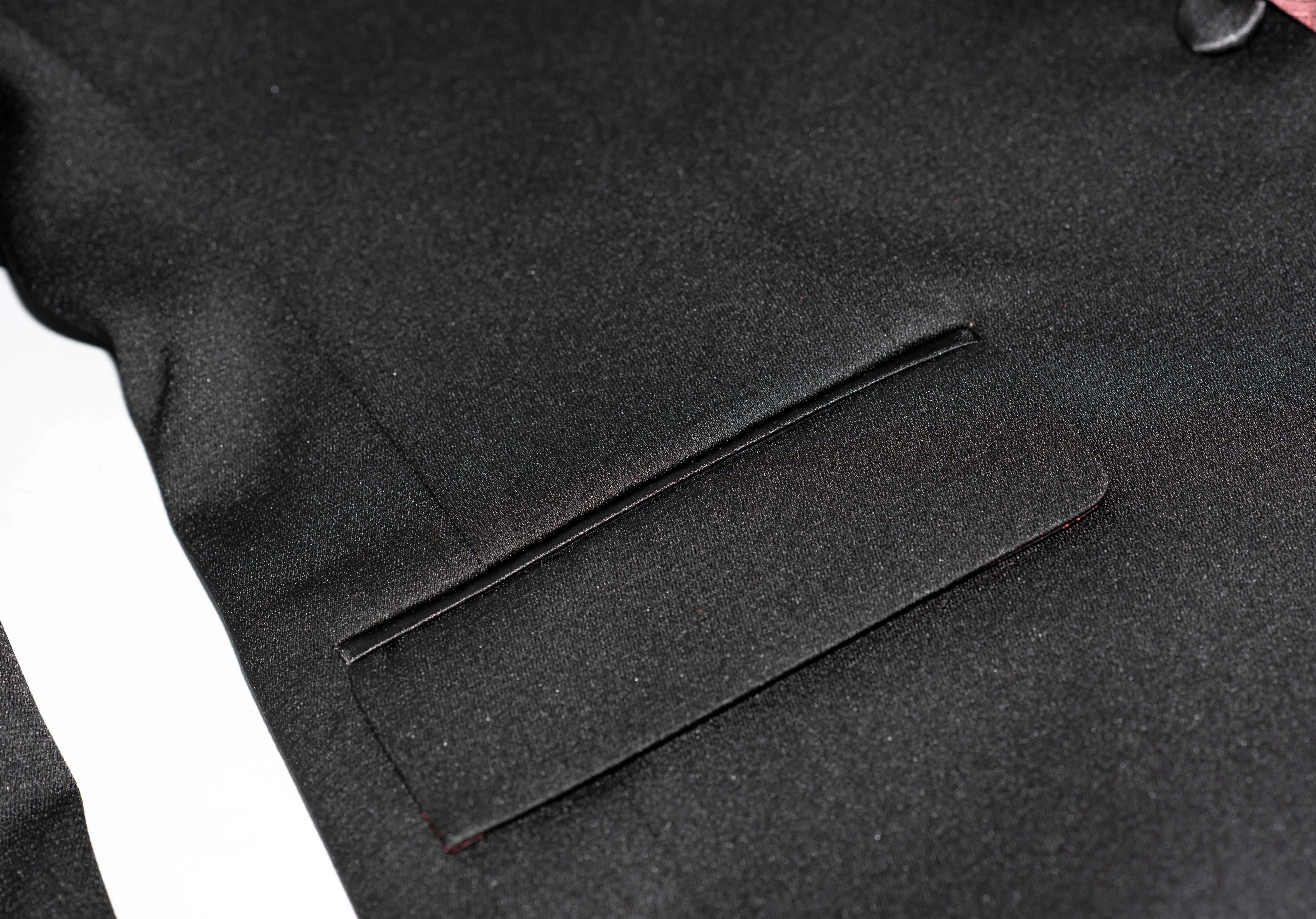 SHAWL LAPEL CLASSIC BLACK SLIM FIT TUXEDO SUIT FOR MEN