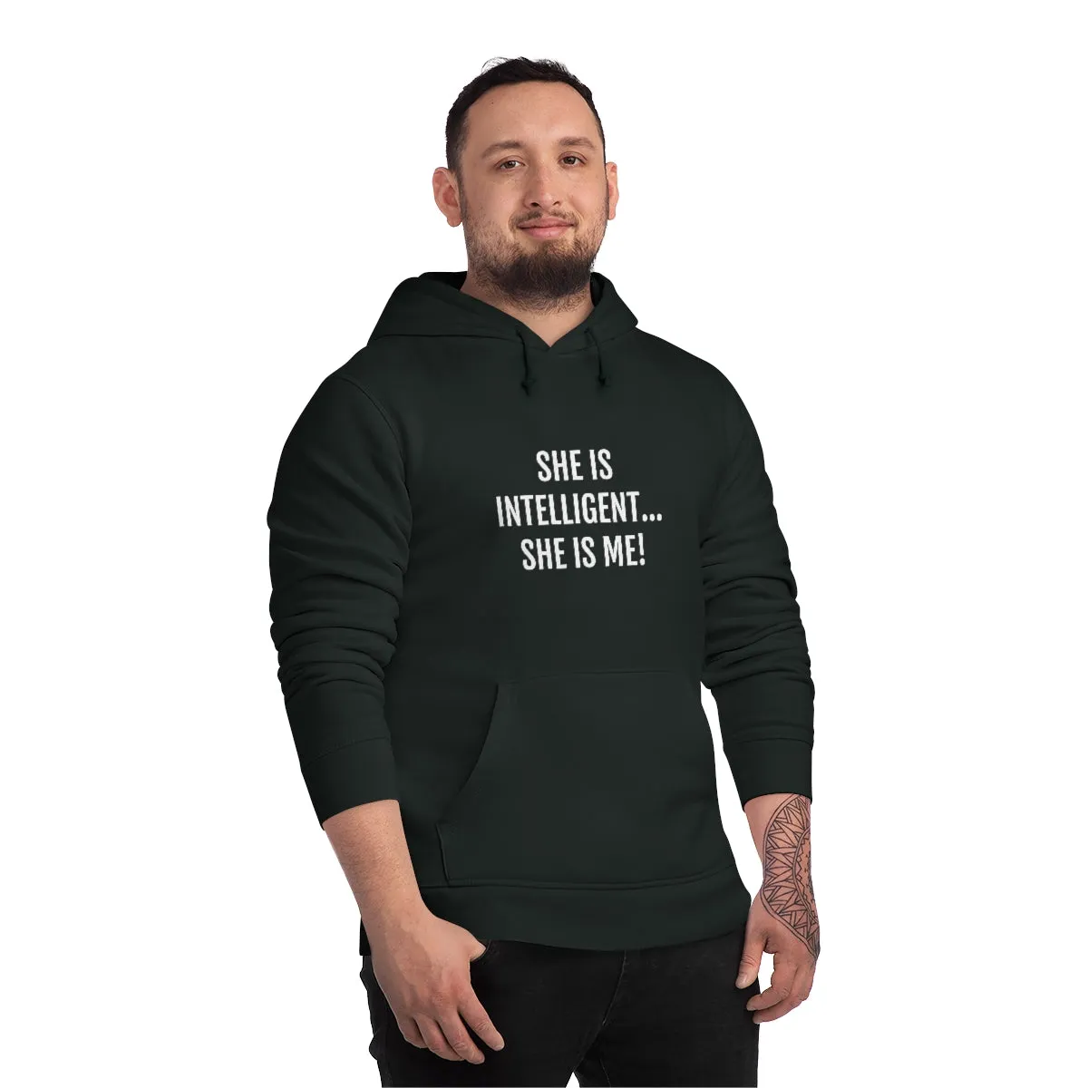 She Is Intelligent Unisex Drummer Hoodie