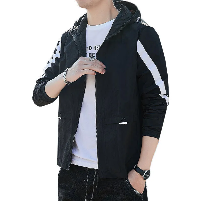 Sunscreen Hooded Summer Jacket Trendy Outerwear Thin Breathable Outerwear