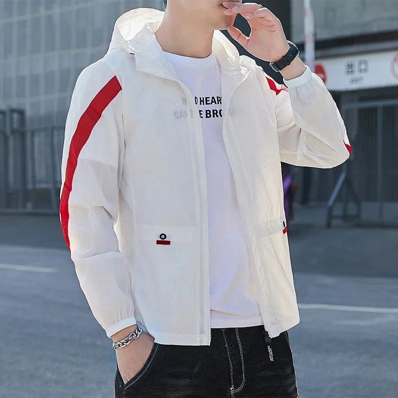 Sunscreen Hooded Summer Jacket Trendy Outerwear Thin Breathable Outerwear